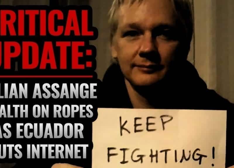 Julian Assange, ¡sin internet!
