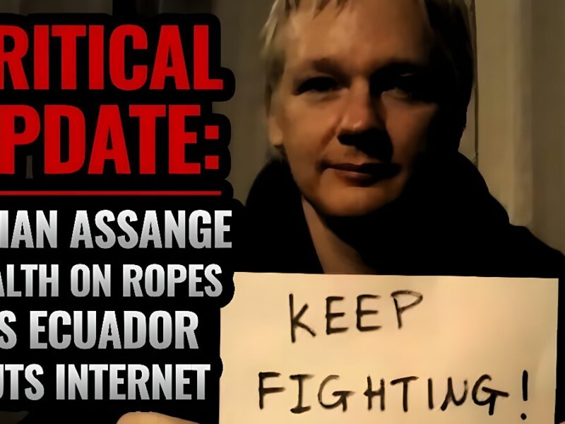 Julian Assange, ¡sin internet!