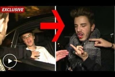 Justin Bieber en Barcelona y… ¡zas, puñetazo!