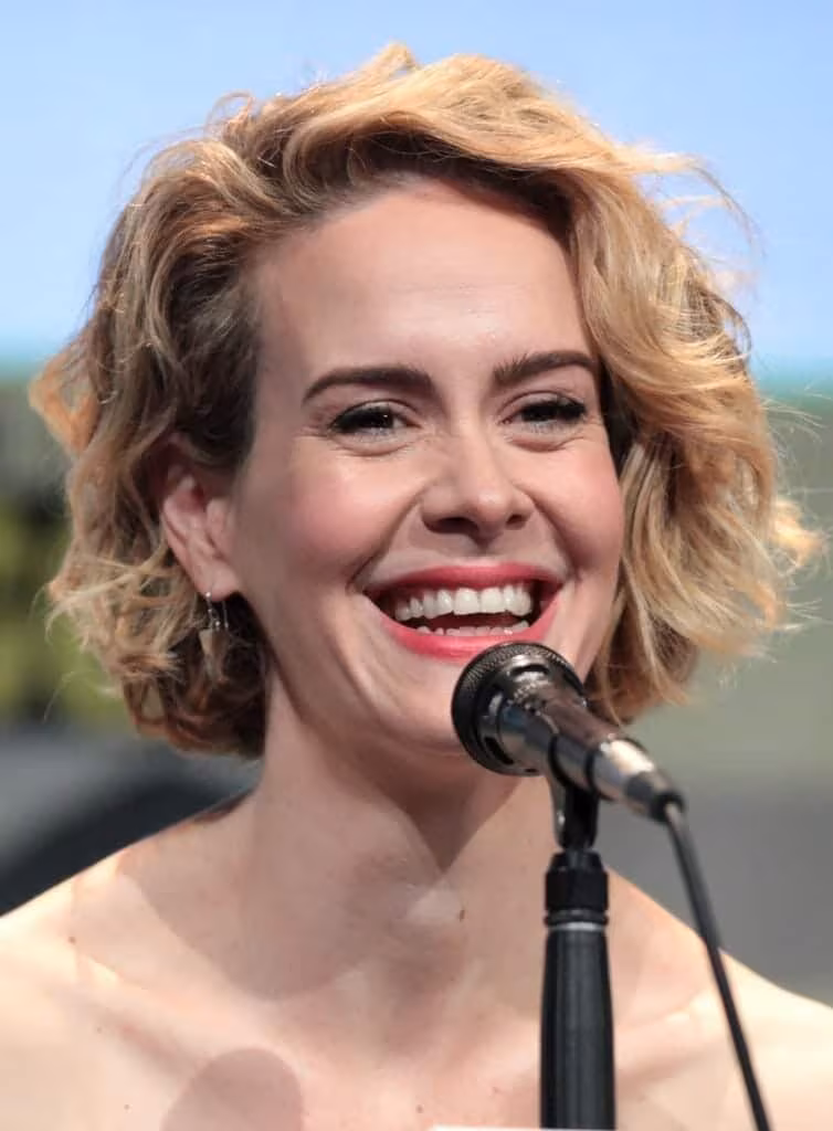 Sarah Paulson eb el San Diego Comic Con del 2015. Fuente: Wikipedia. Autor: Gage Skidmore