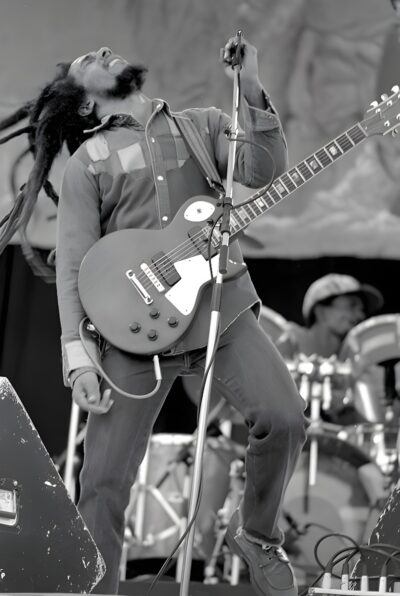 Bob Marley en concierto en 1980. Fuente: flickr. Autor: Eddie Mallin