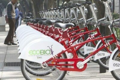 Las bicicletas se establecen en la ciudad de México