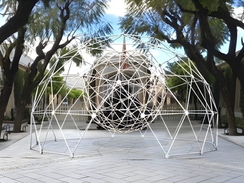 Una espectacular cúpula geodésica iluminará las Bodegas Osborne durante el Art Puerto 2017