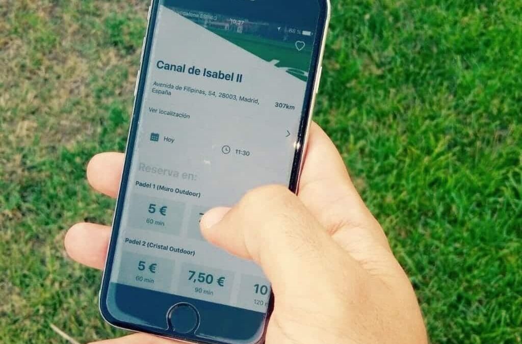 Las reservas de pistas deportivas a través de las apps crece en un 50%