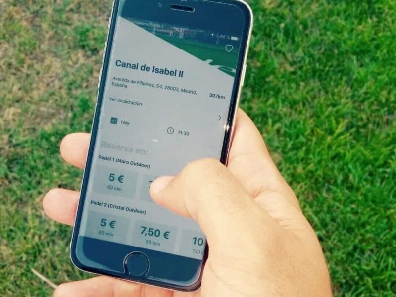 Las reservas de pistas deportivas a través de las apps crece en un 50%