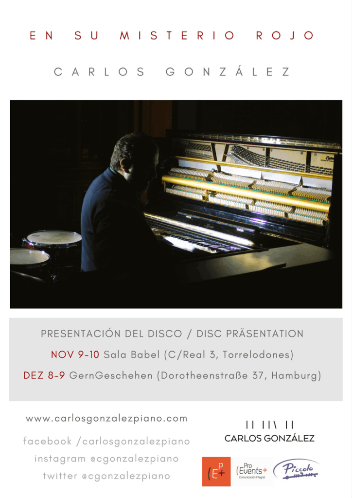 Carlos González lanza su nuevo disco ´En su misterio rojo´