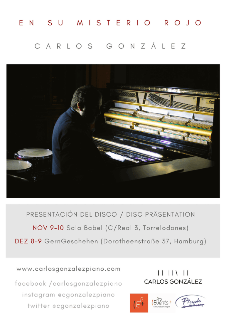 Carlos González lanza su nuevo disco ´En su misterio rojo´