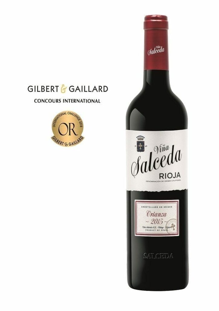 Gilbert& Gaillard premia con medalla de oro la armonía e intensidad aromática de Salceda Crianza 2015