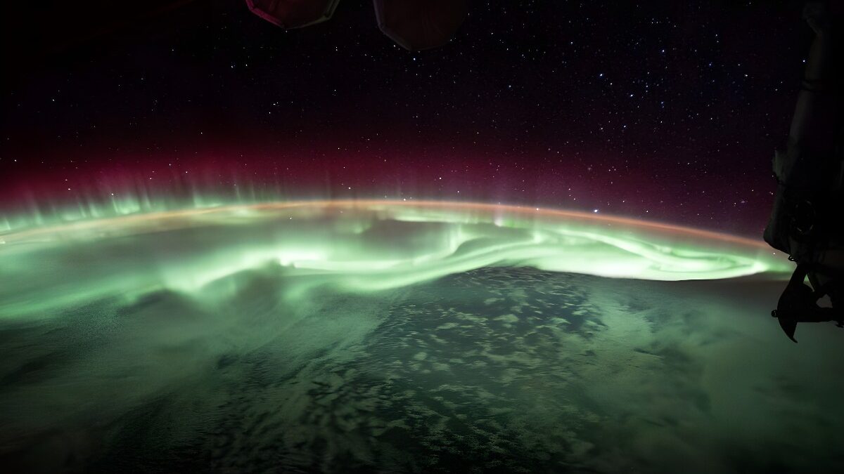 Aurora Vista Desde la ISS de la NASA