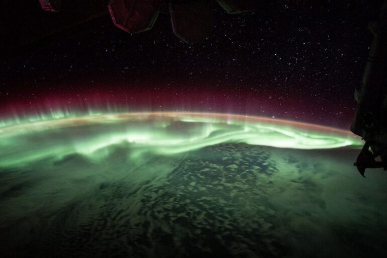 Aurora Vista Desde la ISS de la NASA