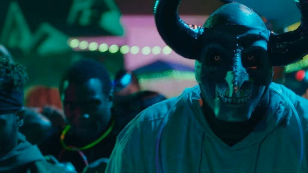 Image from the movie "La primera purga: La noche de las bestias"