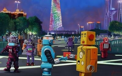 Los Angeles. Corey Helford Gallery. Machine Man Memories By Eric Joyner