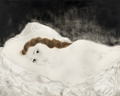 Léonard Tsuguharu Foujita (1886-1968) Femme allongée, Youki. Estimation: £500,000 - 700,000.