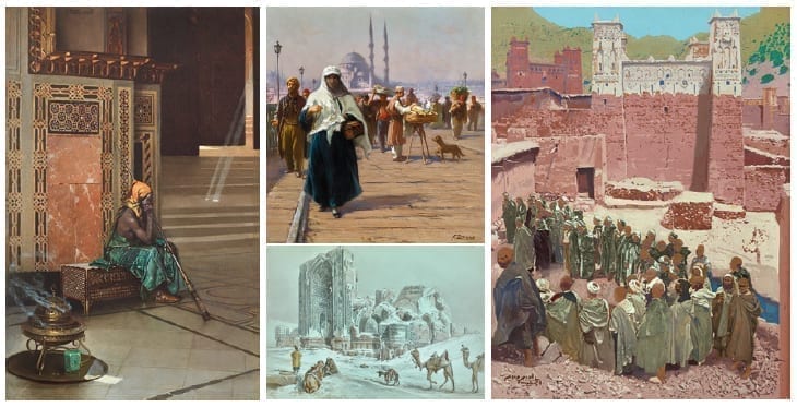 Sotheby’s Annual Orientalist Sale, featuring paintings representing North Africa, Egypt, Arabia, the Levant, Persia, and the Ottoman world