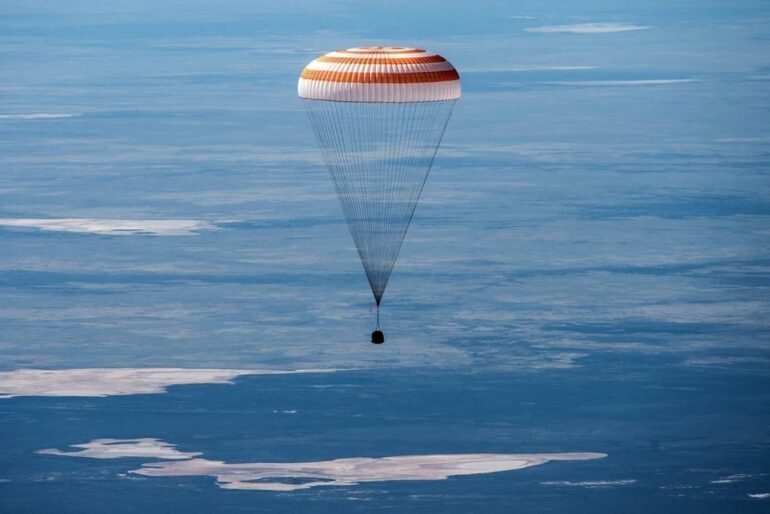 NASA Astronauts Meir, Morgan, Crewmate Skripochka Return from Space Station
