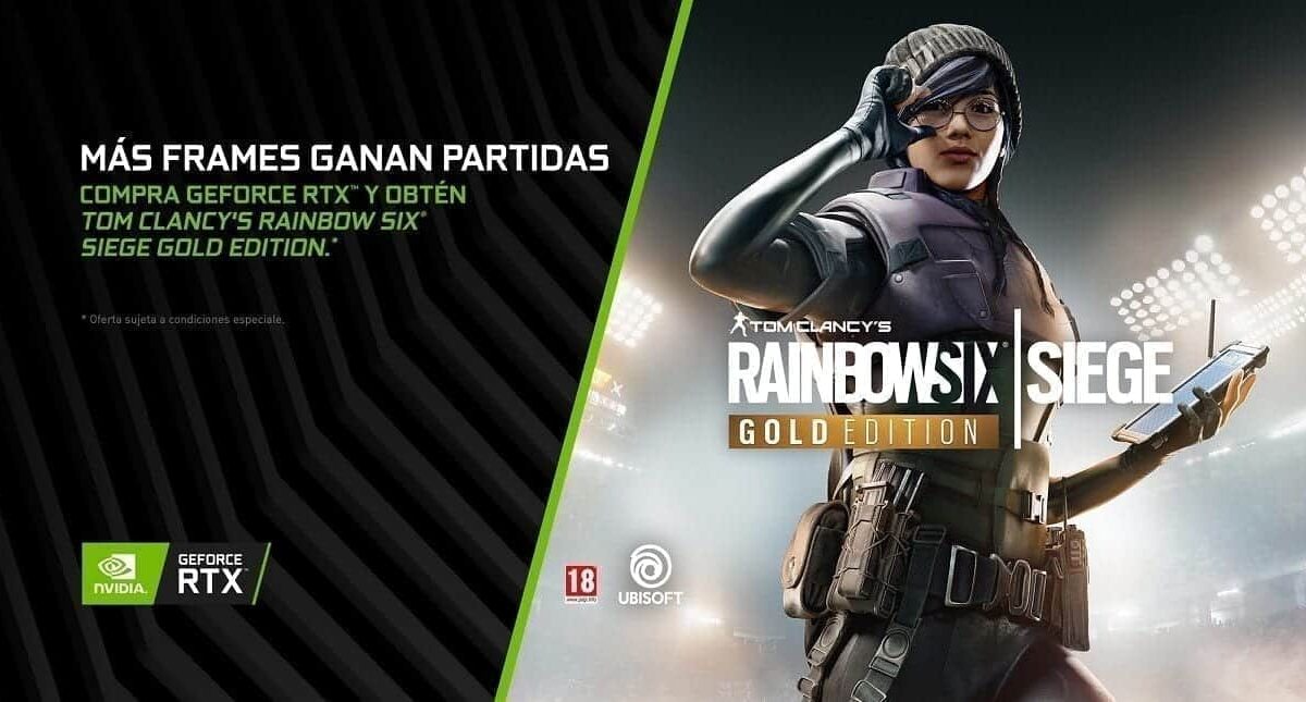 El Mega-Hit ‘Tom Clancy’s Rainbow Six Siege’ incluído con las gráficas GeForce RTX