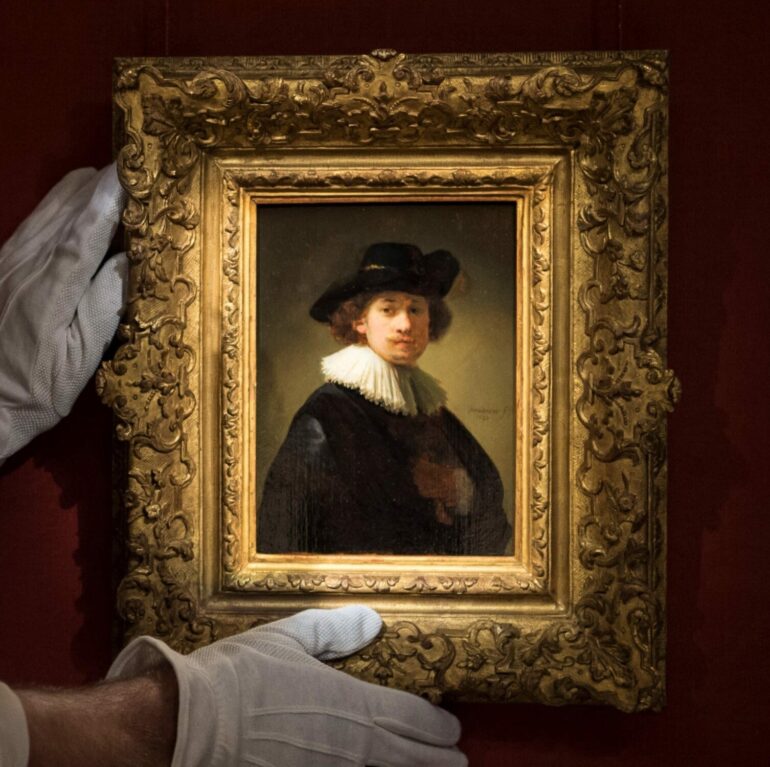 New auction record for a self-portrait by Dutch Master Rembrandt Van Rijn