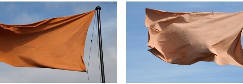 Andy Goldsworthy’s new installation “Red Flags” for Frieze Sculpture at Rockefeller Center