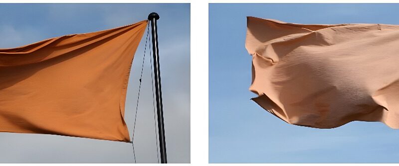 Andy Goldsworthy’s new installation “Red Flags” for Frieze Sculpture at Rockefeller Center