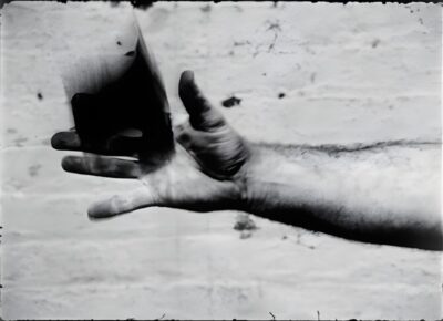 Richard Serra, Hand Catching Lead, 1968 (still). Museum of Modern Art, New York