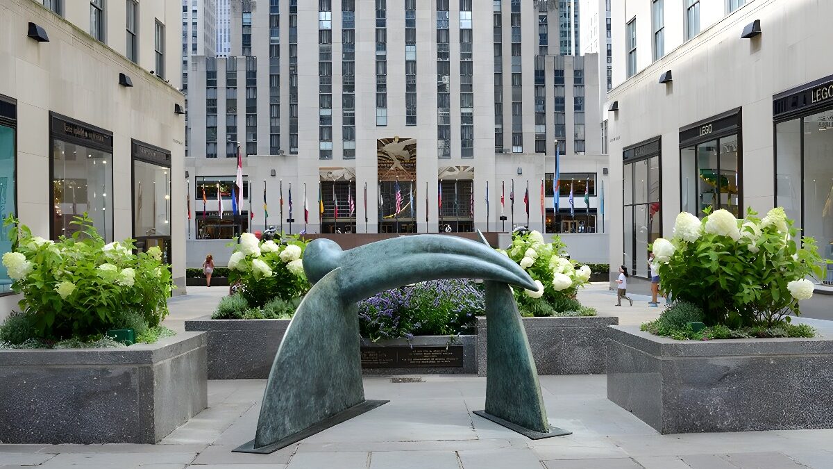 Metro Pictures. Camille Henrot in Frieze Sculpture at Rockefeller Center