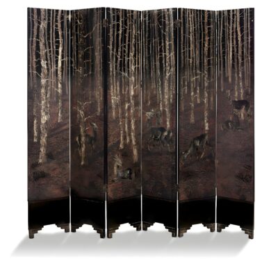 Jean Dunand, 'Les Biches' folding screen, circa 1926. Estimate: £50,000 - 70,000