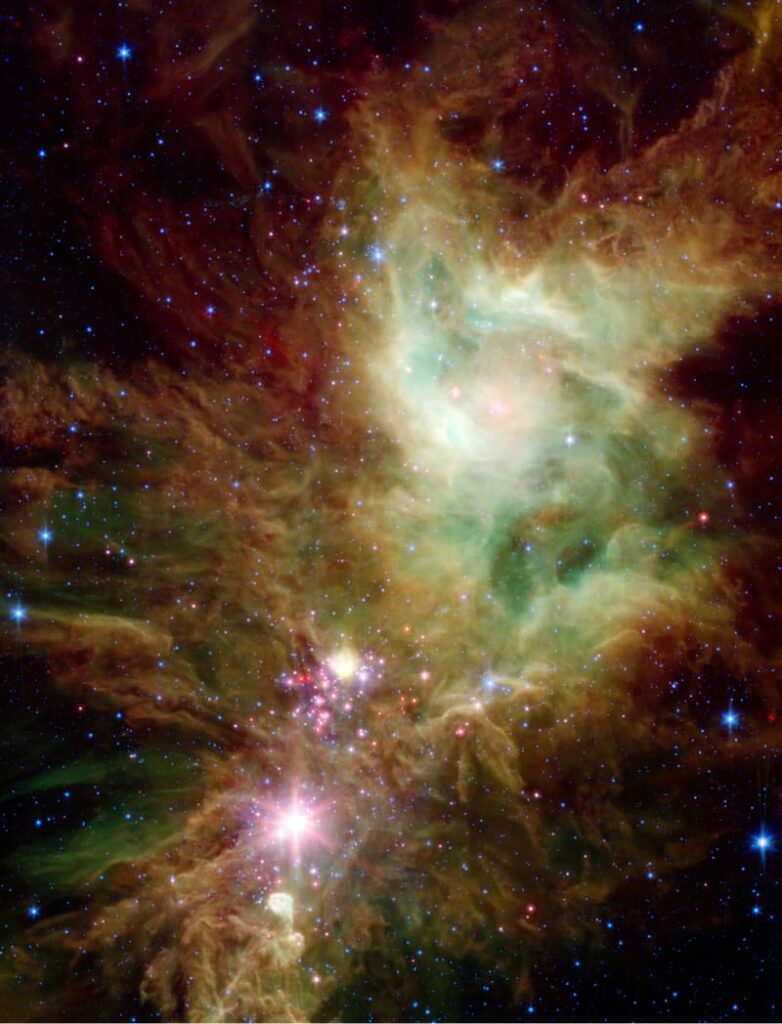 Imagen Navideña por el Telescopio Espacial Spitzer
