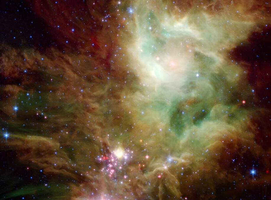 Imagen Navideña por el Telescopio Espacial Spitzer