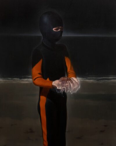 Sea Creatures, 2020, Oil on canvas, 122 x 107 cm, 48 1/8 x 42 1/8 in. © Ken Currie, Courtesy of Flowers Gallery