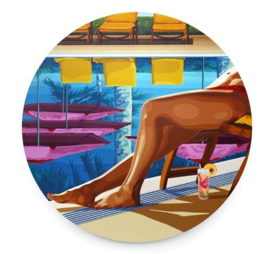 Will Martyr , I built my dreams around you , 2020, acrylic on canvas, 150 cm courtesy the artist and Unit London