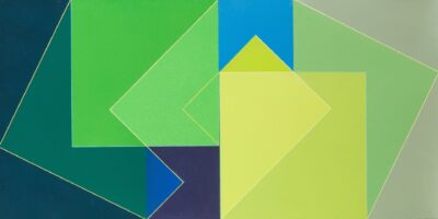 CRISTOBAL POVEDANO. Doble sostenido 2020. Óleo sobre madera. 60 x 120 cm