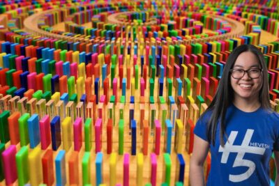 Wellcome s&rsquo;associe à la star YouTube du domino pour aider à vaincre la COVID-19