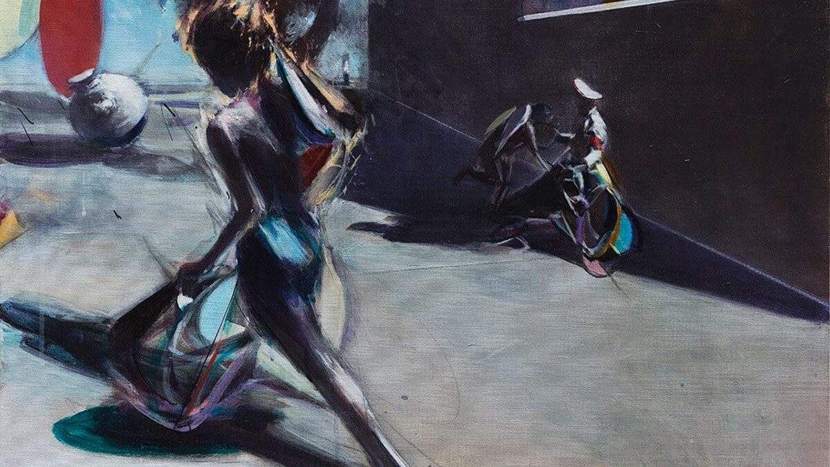 Boy Looking for Balance in the Sun by Jia Aili. Gagosian. NYC
