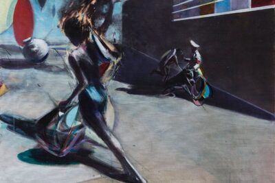 Boy Looking for Balance in the Sun by Jia Aili. Gagosian. NYC