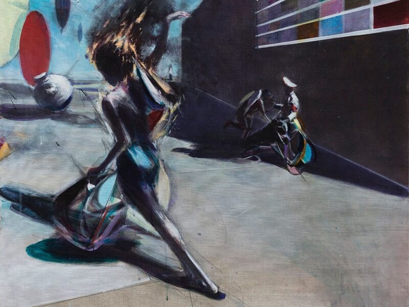 Boy Looking for Balance in the Sun by Jia Aili. Gagosian. NYC