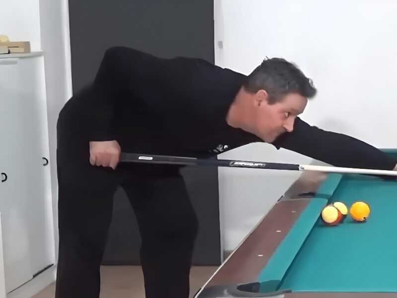 Retroceso de Bola Blanca en Billar Americano (Pool). Ejecución Correcta