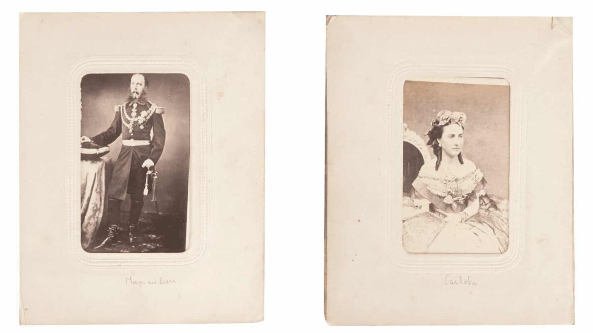 Encuentran en París álbum inédito que contiene fotos de Maximiliano y Carlota