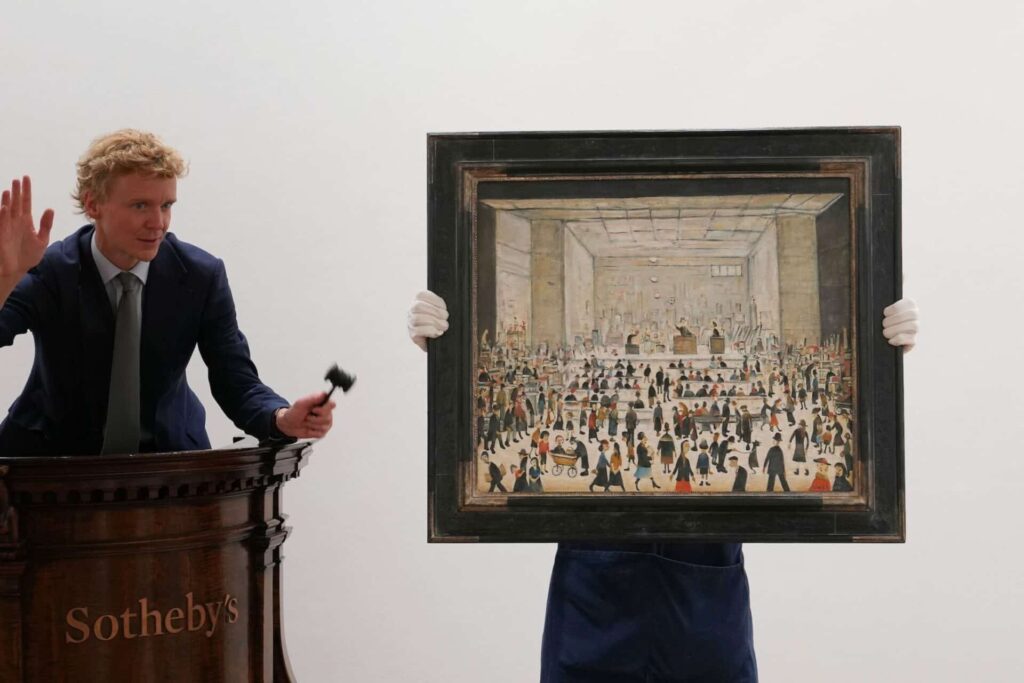 L.S. Lowry’s Only Painting of an Auction Room Heads to Sotheby’s