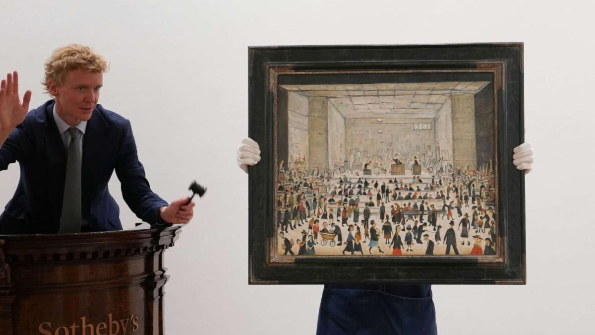 L.S. Lowry’s Only Painting of an Auction Room Heads to Sotheby’s
