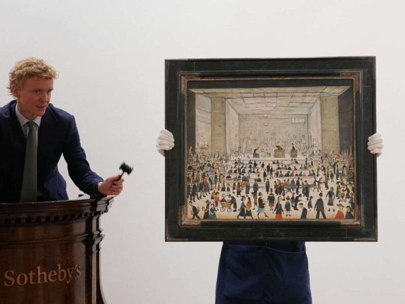 L.S. Lowry’s Only Painting of an Auction Room Heads to Sotheby’s