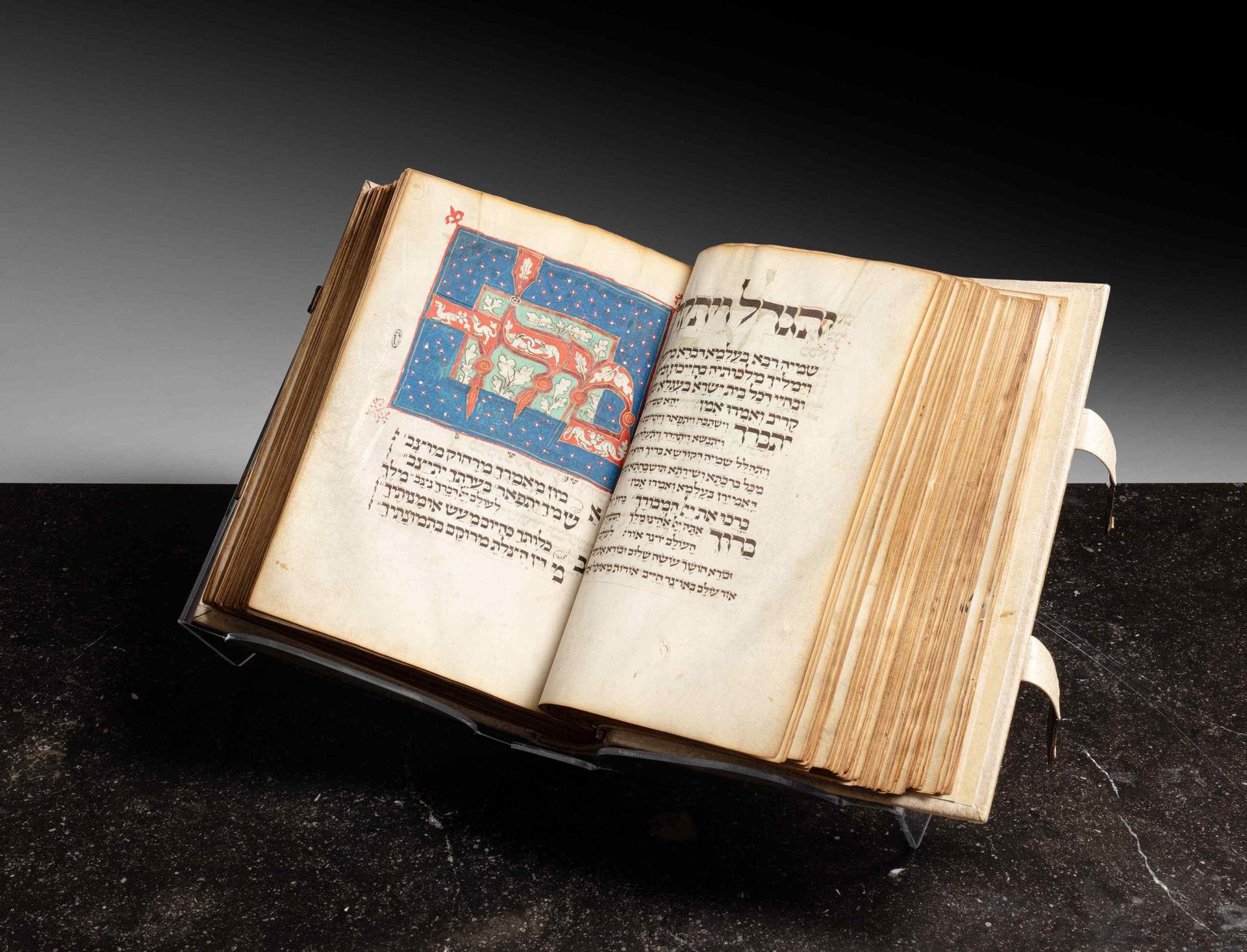 The Luzzatto High Holiday Mahzor Southern Germany Late 13th - Early 14th Century Estimate $4/6 Million Sold for $8.3 Million