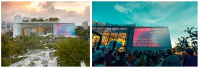 Paula Crown, Emanare, Miami New World Symphony WALLCAST, 2021