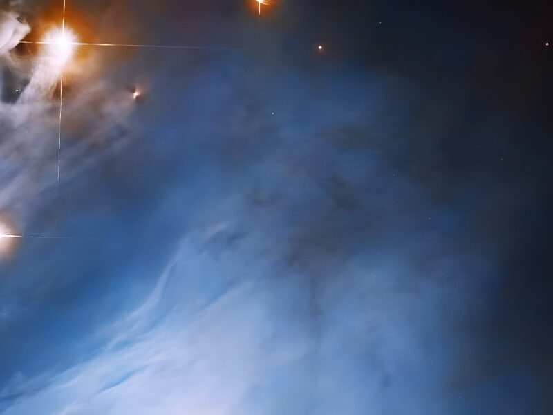 Reflected Starlight Bathes Forming Star in New Hubble Image