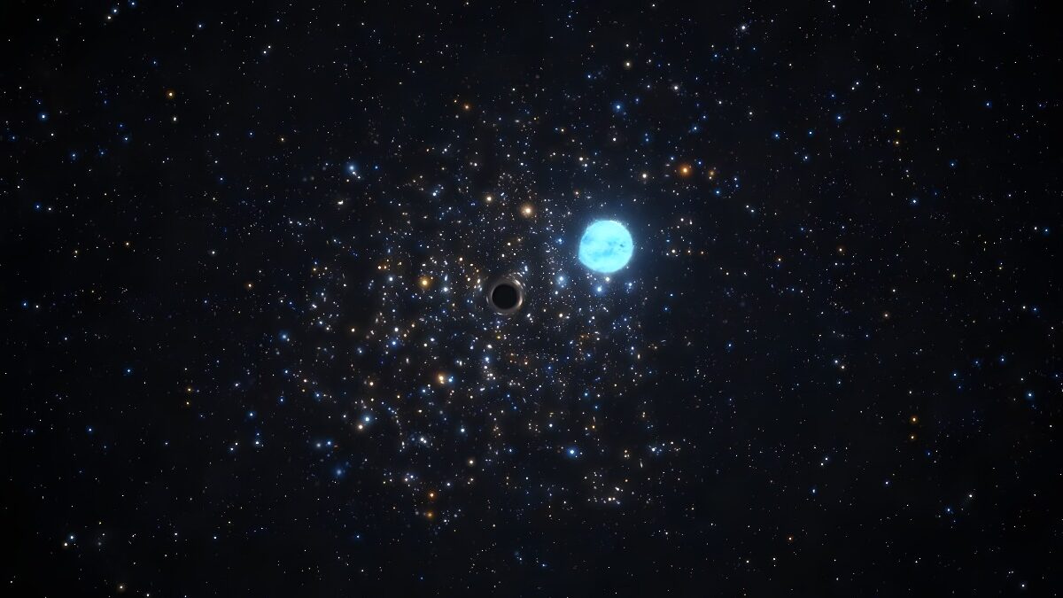 Agujero Negro Oculto en un Cúmulo Estelar Fuera de Nuestra Galaxia