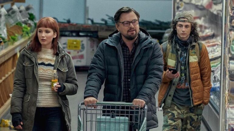 No Mires Arriba (2021). Película En Netflix con Leonardo DiCaprio