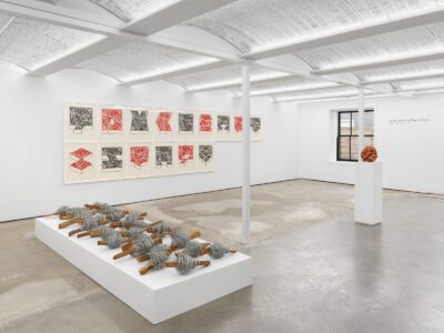 Hassan Sharif and Regina Silveira: Between Perception and the World, Installation view, Alexander Gray Associates, Germantown (2021-2022).