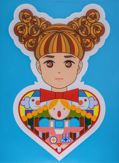 Birthday, 2021, acrylic on canvas, 73 by 53 cm. Courtesy of the artist and JPS Gallery.