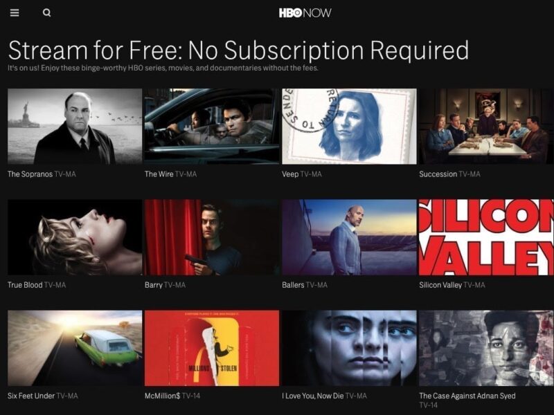 HBO Encourages Viewers to #StayHomeBoxOffice with Dozens of Free Series, Documentaries and Hit Warner Bros. Movies on HBO NOW & HBO GO Starting April 3