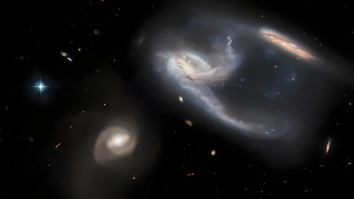 Hubble Glimpses a Galactic Duo