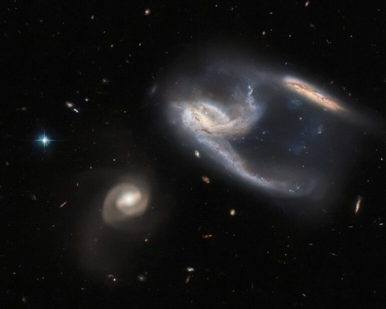 Hubble Glimpses a Galactic Duo